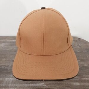 Cobra Hat Cap Strap Back One Size Brown Canvas USA Flag Patriotic Blank